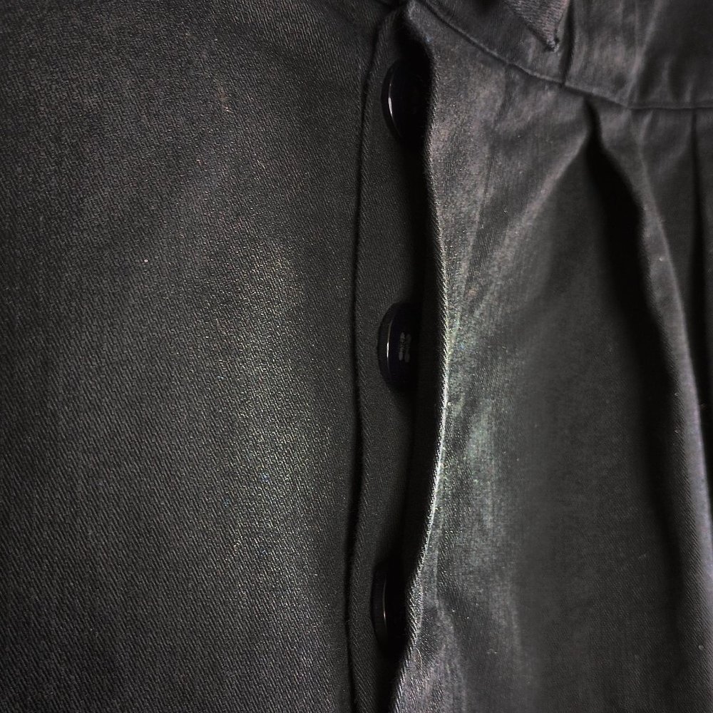 Doen Black High-Waist Pleated Trousers reposh - Picture 5 of 14